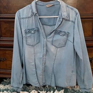 Highway Jeans denim Button Up shirt